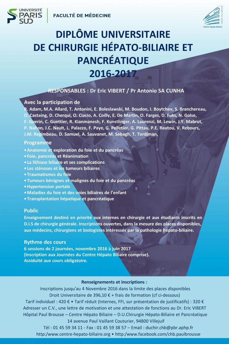 diplome universitaire reanimation